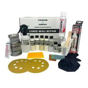 Tub Repair Kit with Color Match, Strong Fiberglass Repair kit, Repairs Non-weightbearing Surfaces in Bathtub Tub Repair Kit with Color Match, Strong Fiberglass Repair kit, Repairs Non-weightbearing Surfaces in Bathtub