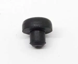 Fits 1/4" Hole - 1/2" Diameter - 1/4" Stem Height - 7/32" Bumper Height - Rounded Push-in Rubber Bumper (1000) Fits 1/4" Hole - 1/2" Diameter - 1/4" Stem Height - 7/32" Bumper Height - Rounded Push-in Rubber Bumper (1000)