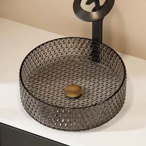 Vessel Sink,Bathroom Sinks Wash Bowl Modern Black Countertop Vanity Sinks for Bathroom Above Counter Vessel Sink,Bathroom Sinks Wash Bowl Modern Black Countertop Vanity Sinks for Bathroom Above Counter
