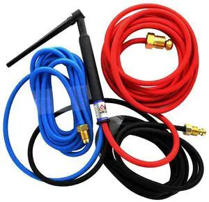CK20-12SF 250A 12.5' 3-Pc Red Metal TIG Welding Torch CK20-12SF 250A 12.5' 3-Pc Red Metal TIG Welding Torch