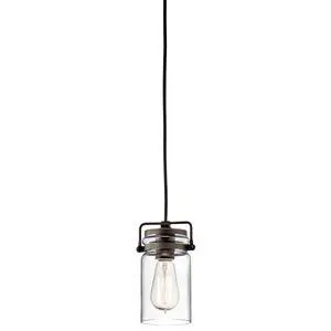 Brinley 3-Light Pendant Light with Clear Glass in Olde Bronze, Modern Farmhouse Kitchen Island Lighting Fixture for Dining Room (8.5" x 7.75"), 42869OZ Brinley 3-Light Pendant Light with Clear Glass in Olde Bronze, Modern Farmhouse Kitchen Island Lighting Fixture for Dining Room (8.5" x 7.75"), 42869OZ