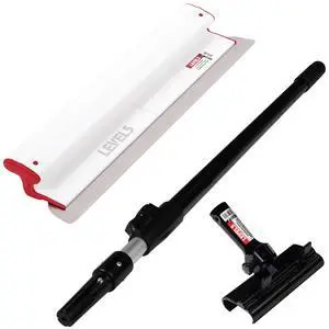Composite Skimming Blade Combo, 24" Blade + 38.5" - 63" Extension Handle | Smoothing/Knockdown Drywall Knife | Composite Plastic & European Stainless Steel Construction | 5-425C Composite Skimming Blade Combo, 24" Blade + 38.5" - 63" Extension Handle | Smoothing/Knockdown Drywall Knife | Composite Plastic & European Stainless Steel Construction | 5-425C