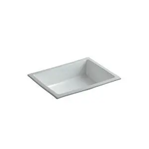 2882-95 Verticyl® 19-3/4" rectangular undermount bathroom sink, Ice Grey 2882-95 Verticyl® 19-3/4" rectangular undermount bathroom sink, Ice Grey