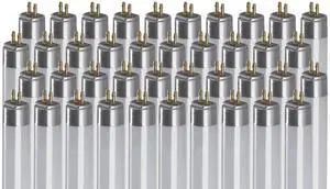 28-Watt 46-Inch T5 Fluorescent Light Bulb | 4100K Cool White | Medium Bi-Pin Base | 2900 Lumens 85 CRI 36000 Life Hours | Instant/Programmed Start (Pack of 40) 28-Watt 46-Inch T5 Fluorescent Light Bulb | 4100K Cool White | Medium Bi-Pin Base | 2900 Lumens 85 CRI 36000 Life Hours | Instant/Programmed Start (Pack of 40)