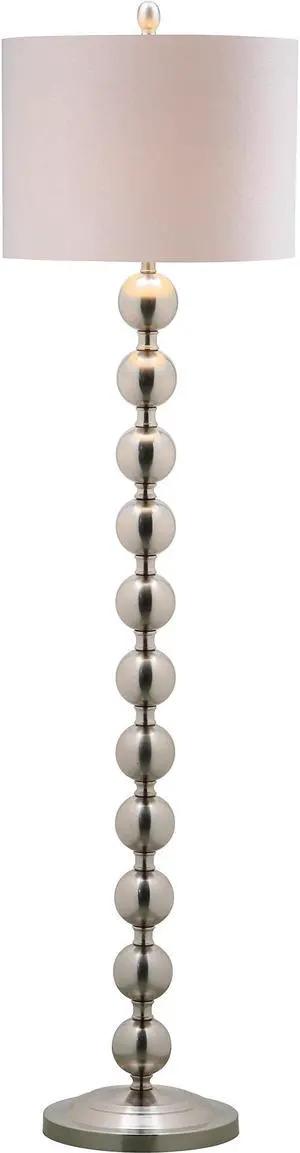 Lighting Collection Reflections Modern Farmhouse Stacked Ball Nickel 59-inch Living Room Bedroom Home Office Standing Floor Lamp (LED Bulb Included) Lighting Collection Reflections Modern Farmhouse Stacked Ball Nickel 59-inch Living Room Bedroom Home Office Standing Floor Lamp (LED Bulb Included)