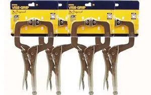 Vise-Grip 11SP(20) 11-Inch Locking Clamp with Swivel Pads (4 Pack) by Tools Vise-Grip 11SP(20) 11-Inch Locking Clamp with Swivel Pads (4 Pack) by Tools