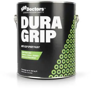 Dura Grip Amber Clear Anti-Slip Paint for Concrete, Wood, Tile and Metal Non-Skid Coating for Floor, Decking and Ramps Non-Slip Epoxy Paint (Gallon) Dura Grip Amber Clear Anti-Slip Paint for Concrete, Wood, Tile and Metal Non-Skid Coating for Floor, Decking and Ramps Non-Slip Epoxy Paint (Gallon)
