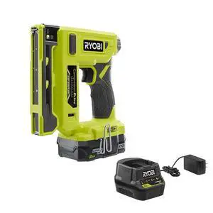 18-Volt ONE+ - Compression Drive 3/8" Crown Stapler Battery and Charger - PNR01KMX 18-Volt ONE+ - Compression Drive 3/8" Crown Stapler Battery and Charger - PNR01KMX
