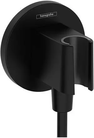 FixFit S Handheld Shower Wall Outlet 1/2-inch Thread Connection in Matte Black, 26888671 FixFit S Handheld Shower Wall Outlet 1/2-inch Thread Connection in Matte Black, 26888671