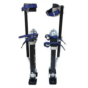 18-30 Inch Drywall Stilts Grade Adjustable Aluminum Tool Stilt for Painting or Cleaning - Black 18-30 Inch Drywall Stilts Grade Adjustable Aluminum Tool Stilt for Painting or Cleaning - Black