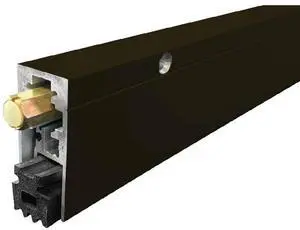 Fire Rated/Heavy Duty/Surface Automatic Door Bottom with Sponge Neoprene Rubber Extrusion in Black Anodized Aluminum (7163BK), SMS #8 x 1-1/2'' Supplied, (30'' L x 29/32'' W x 1-29/32'' H) Fire Rated/Heavy Duty/Surface Automatic Door Bottom with Sponge Neoprene Rubber Extrusion in Black Anodized Aluminum (7163BK), SMS #8 x 1-1/2'' Supplied, (30'' L x 29/32'' W x 1-29/32'' H)