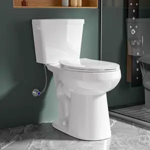 21 Inch Compact Extra Tall Toilet Seat Height 21.25", Single Flush 1.28 GPF, Left-Hand Trip Lever, Powerful Tornado Flush Two Piece, 12" Rough-in for Bathroom, Comfort Bowl Heigh 20.5", White 21 Inch Compact Extra Tall Toilet Seat Height 21.25", Single Flush 1.28 GPF, Left-Hand Trip Lever, Powerful Tornado Flush Two Piece, 12" Rough-in for Bathroom, Comfort Bowl Heigh 20.5", White