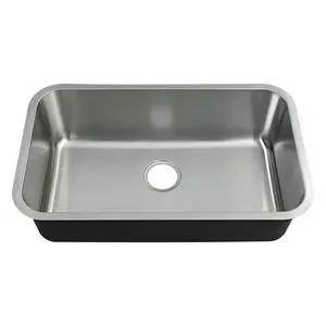 30 Inch Undermount Kitchen Sink 18 Gauge Stainless Steel Single Bowl Curved Shape Sinks 30" x 18" x 9" (Sink Only) 30 Inch Undermount Kitchen Sink 18 Gauge Stainless Steel Single Bowl Curved Shape Sinks 30" x 18" x 9" (Sink Only)