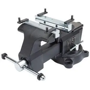 Yost MV-7 Multipurpose 7" Wide Jaw Homeowners Bench Vise | Industrial & Workshop-Grade Work Table Mechanic Tools for Wood Working, Metal Works, & DIY Projects | 360° Swivel Base | Includes 4 Jaw Dogs Yost MV-7 Multipurpose 7" Wide Jaw Homeowners Bench Vise | Industrial & Workshop-Grade Work Table Mechanic Tools for Wood Working, Metal Works, & DIY Projects | 360° Swivel Base | Includes 4 Jaw Dogs