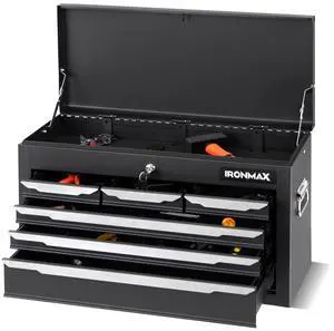 Portable Tool Box, 6 Drawers 24 Lockable Tool Storage Organizer Toolbox with Ball-Bearing Slides & Liner, Metal Tool Chest for Warehouse, Garage, Workshop, Household Portable Tool Box, 6 Drawers 24 Lockable Tool Storage Organizer Toolbox with Ball-Bearing Slides & Liner, Metal Tool Chest for Warehouse, Garage, Workshop, Household