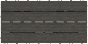 UltraShield Naturale 1 ft. x 2 ft. Quick Deck Outdoor Composite Deck Tile (20 sq. ft. Per Box) (Argentinian Silver Gray) UltraShield Naturale 1 ft. x 2 ft. Quick Deck Outdoor Composite Deck Tile (20 sq. ft. Per Box) (Argentinian Silver Gray)