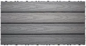 UltraShield Naturale 1 ft. x 2 ft. Quick Deck Outdoor Composite Deck Tile in Westminster Gray (20 sq. ft. Per Box) UltraShield Naturale 1 ft. x 2 ft. Quick Deck Outdoor Composite Deck Tile in Westminster Gray (20 sq. ft. Per Box)