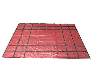 Flatbed Truck Tarps 18oz Steel Tarp 16' x 24' - Red Flatbed Truck Tarps 18oz Steel Tarp 16' x 24' - Red