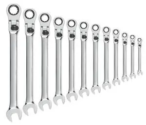 12 Pc. 12 Pt. XL Locking Flex Head Ratcheting Combination Wrench Set, Metric - 85698 12 Pc. 12 Pt. XL Locking Flex Head Ratcheting Combination Wrench Set, Metric - 85698