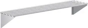 Premium Stainless Steel Tubular Wall Shelf 14" D x 60" L | NSF Certified | Commercial Equipment & Appliance Shelf for Kitchen, Garage, Utility Room Premium Stainless Steel Tubular Wall Shelf 14" D x 60" L | NSF Certified | Commercial Equipment & Appliance Shelf for Kitchen, Garage, Utility Room