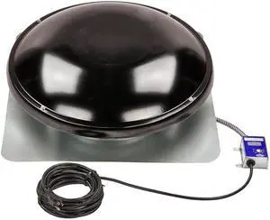 GAF EZ Cool Plug-in Power Attic Vent (Black) - 1050 CFM Airflow, for Attics up to 2000 Sq. Ft, Plug & Play Design, Easy Installation with 110-Volt Outlet, Reduces Heat & Moisture GAF EZ Cool Plug-in Power Attic Vent (Black) - 1050 CFM Airflow, for Attics up to 2000 Sq. Ft, Plug & Play Design, Easy Installation with 110-Volt Outlet, Reduces Heat & Moisture