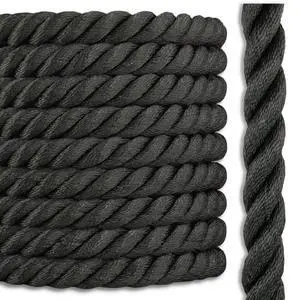 Black Polyester Combo Rope | Outdoor Rope | Deck Rope Railing | Black Rope Handrail | 1 inch x 150 feet Black Polyester Combo Rope | Outdoor Rope | Deck Rope Railing | Black Rope Handrail | 1 inch x 150 feet