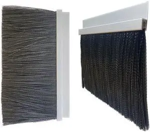 JaCor Heavy-Duty 5 in. Nylon Brush Seal Weatherproofing, 5.0 in. Brush Seal x 1.2 in. Straight Holder x 8 ft Long JaCor Heavy-Duty 5 in. Nylon Brush Seal Weatherproofing, 5.0 in. Brush Seal x 1.2 in. Straight Holder x 8 ft Long