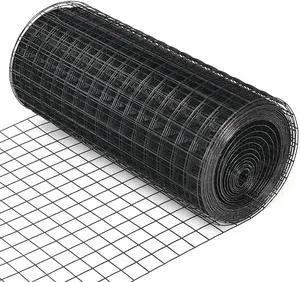 14 Gauge Hardware Cloth, Black Vinyl Coated Welded Wire Mesh, Chicken Coop Wire Fence, 1 Inch x 1 Inch Grid (48 Inch x 50 ft.) 14 Gauge Hardware Cloth, Black Vinyl Coated Welded Wire Mesh, Chicken Coop Wire Fence, 1 Inch x 1 Inch Grid (48 Inch x 50 ft.)