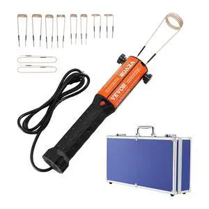 Magnetic Induction Heater Kit, 1000w 110V Portable Hand-held Induction Heater with 10PCS Induction Coils, No-Flame Induction Heater Bolt Remover with Case, Fit for Removing Rusty Bolts & Nuts Magnetic Induction Heater Kit, 1000w 110V Portable Hand-held Induction Heater with 10PCS Induction Coils, No-Flame Induction Heater Bolt Remover with Case, Fit for Removing Rusty Bolts & Nuts