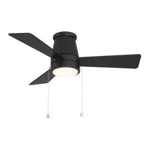 Hug Indoor or Outdoor 3-Blade 42in Pull Chain Flush Mount Ceiling Fan in Matte Black with Adjustable CCT 2700-3000-4000-5000K Dimmable LED Light Kit and Memory Function Hug Indoor or Outdoor 3-Blade 42in Pull Chain Flush Mount Ceiling Fan in Matte Black with Adjustable CCT 2700-3000-4000-5000K Dimmable LED Light Kit and Memory Function