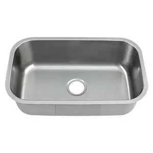 32 Inch Undermount Kitchen Sink 18 Gauge Stainless Steel Single Bowl Curved Shape Commercial Grade Satin Finish Sinks 32" x 18" x 9" (Sink Only) 32 Inch Undermount Kitchen Sink 18 Gauge Stainless Steel Single Bowl Curved Shape Commercial Grade Satin Finish Sinks 32" x 18" x 9" (Sink Only)