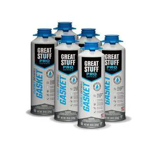 Flexible Drywall Gasket 18 oz, One Component, Water Based, Air Cured, Drywall Sealant for Use Only with Gasket Dispensing Gun (Pack of 6) Flexible Drywall Gasket 18 oz, One Component, Water Based, Air Cured, Drywall Sealant for Use Only with Gasket Dispensing Gun (Pack of 6)