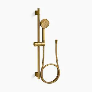 Awaken G90 24" three-function handshower kit, 1.75 gpm, Vibrant Brushed Moderne Brass Awaken G90 24" three-function handshower kit, 1.75 gpm, Vibrant Brushed Moderne Brass