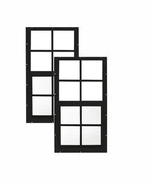 14x27 Shed Windows, Flush Mount Sliding Windows with Tempered Glass & Screens, Black, 2-Pack 14x27 Shed Windows, Flush Mount Sliding Windows with Tempered Glass & Screens, Black, 2-Pack