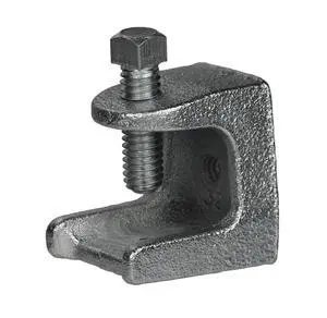 1/4'' Malleable Iron Beam Clamp 1/4"-20 Thread Size Up to 7/8" Max Jaw Opening (50) 1/4'' Malleable Iron Beam Clamp 1/4"-20 Thread Size Up to 7/8" Max Jaw Opening (50)