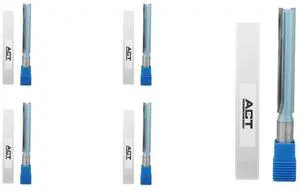 Double Flute Extra Long Straight Carbide Tipped Router Bit, 1/2'' Diameter, 3'' Depth, 1/2'' Shank, 4.7'' Oal, 0021-0828, 5 Units | 3" Flt Len, Pack 5, Double Flute Extra Long Straight Carbide Tipped Double Flute Extra Long Straight Carbide Tipped Router Bit, 1/2'' Diameter, 3'' Depth, 1/2'' Shank, 4.7'' Oal, 0021-0828, 5 Units | 3" Flt Len, Pack 5, Double Flute Extra Long Straight Carbide Tipped