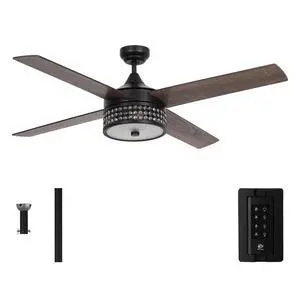 Ceiling Fans with Lights and Remote 52 Inch Black Ceiling Fan with Light for Bedroom Modern Outdoor Ceiling Fans for Covered Patios Ceiling Fans with Lights and Remote 52 Inch Black Ceiling Fan with Light for Bedroom Modern Outdoor Ceiling Fans for Covered Patios