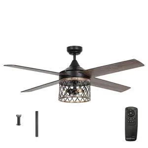 Ceiling Fans with Lights and Remote Farmhouse Black Ceiling Fan with Light Outdoor Ceiling Fans for Patios Covered, 52 Inch Ceiling Fans with Lights and Remote Farmhouse Black Ceiling Fan with Light Outdoor Ceiling Fans for Patios Covered, 52 Inch
