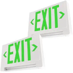 LFI Lights® Exit Sign Combo LED Light Bar Green LED/Wht UL Listed COMBOLPGW | Adjustable Light Pipe, Hardwired, Ceiling, Wall, and Top Mount, 120/277VAC, 222Lm, Damp Rated LFI Lights® Exit Sign Combo LED Light Bar Green LED/Wht UL Listed COMBOLPGW | Adjustable Light Pipe, Hardwired, Ceiling, Wall, and Top Mount, 120/277VAC, 222Lm, Damp Rated