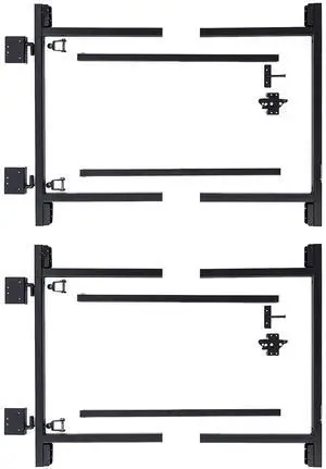Adjust A Gate Steel Frame Gate Adjustable Building Kit for Doorway and Driveway, 36 to 60 Inches Wide and 4 Inches High, 2 Pack Adjust A Gate Steel Frame Gate Adjustable Building Kit for Doorway and Driveway, 36 to 60 Inches Wide and 4 Inches High, 2 Pack
