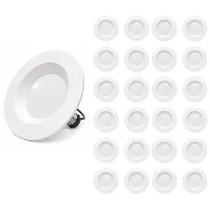 Smooth Reflector Trim Retrofit Kit, 6 Inch Dimmable LED 5CCT 2700K 3000K 3500K 4000K 5000K Downlight Recessed Lighting, 14 Watt, 1200 Lumens, Round Panel, ES Qualified, UL Listed (24) Smooth Reflector Trim Retrofit Kit, 6 Inch Dimmable LED 5CCT 2700K 3000K 3500K 4000K 5000K Downlight Recessed Lighting, 14 Watt, 1200 Lumens, Round Panel, ES Qualified, UL Listed (24)