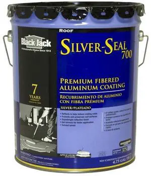 APOC 208 Silver Guard-F Fibered Aluminum Roof Coating, 5 Gallons, Provides a Bright & Long-Lasting Finish to Reflect Sun's Heat & Lower Cooling Costs APOC 208 Silver Guard-F Fibered Aluminum Roof Coating, 5 Gallons, Provides a Bright & Long-Lasting Finish to Reflect Sun's Heat & Lower Cooling Costs