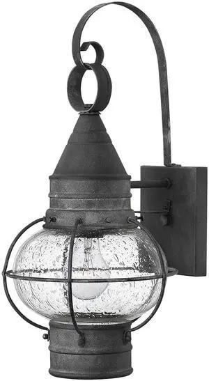 Cape Cod 2200DZ Medium Wall Mount Onion Lantern, Clear Seedy Glass, Wet Rated, Aged Zinc Cape Cod 2200DZ Medium Wall Mount Onion Lantern, Clear Seedy Glass, Wet Rated, Aged Zinc