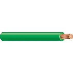 Green 4 Gauge THHN 19-Stranded Copper Building Wire (100ft Cut) Green 4 Gauge THHN 19-Stranded Copper Building Wire (100ft Cut)