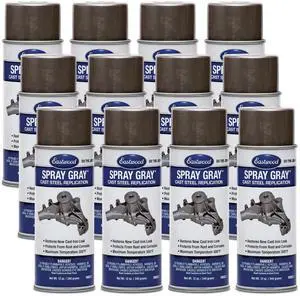 Acrylic Spray Gray Detail Lacquer Anti Corrosion Cast Iron Look Paint Aerosol 12 Oz | 12 Pack Acrylic Spray Gray Detail Lacquer Anti Corrosion Cast Iron Look Paint Aerosol 12 Oz | 12 Pack
