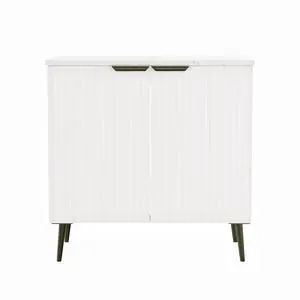 30 Inch Bathroom Vanity Without Sink, Modern Fluted Bathroom Vanity with 2 Doors, Wood Freestanding Pedestal Storage Cabinet, Large Capacity Under Sink Cabinet for Bathroom, White 30 Inch Bathroom Vanity Without Sink, Modern Fluted Bathroom Vanity with 2 Doors, Wood Freestanding Pedestal Storage Cabinet, Large Capacity Under Sink Cabinet for Bathroom, White