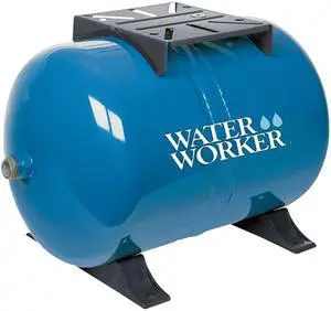 WaterWorker HT-14HB Horizontal Pre-Charged Well Tank, 14 Gal, 1 in Mnpt, 100 Psi, Steel, Blue WaterWorker HT-14HB Horizontal Pre-Charged Well Tank, 14 Gal, 1 in Mnpt, 100 Psi, Steel, Blue