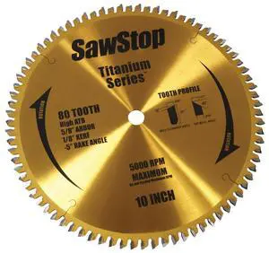 Titanium Series Premium Woodworking Blade - 80 Tooth BTS-P-80HATB Titanium Series Premium Woodworking Blade - 80 Tooth BTS-P-80HATB