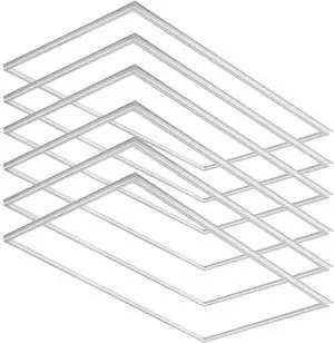 2X4 FT Edge-Lit Frame LED Panel Lights,5CCT Selectable 3000K-6500K, 2600/3900/5200LM,20W/30W/40W Switch, Grid Drop Ceiling Lights,0-10V Dimmable, Damp Rated,100-277V,ETL Listed (2X4 Edge - 6 Pack) 2X4 FT Edge-Lit Frame LED Panel Lights,5CCT Selectable 3000K-6500K, 2600/3900/5200LM,20W/30W/40W Switch, Grid Drop Ceiling Lights,0-10V Dimmable, Damp Rated,100-277V,ETL Listed (2X4 Edge - 6 Pack)