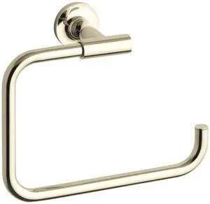K-14441-AF Purist Towel Ring, Vibrant French Gold K-14441-AF Purist Towel Ring, Vibrant French Gold
